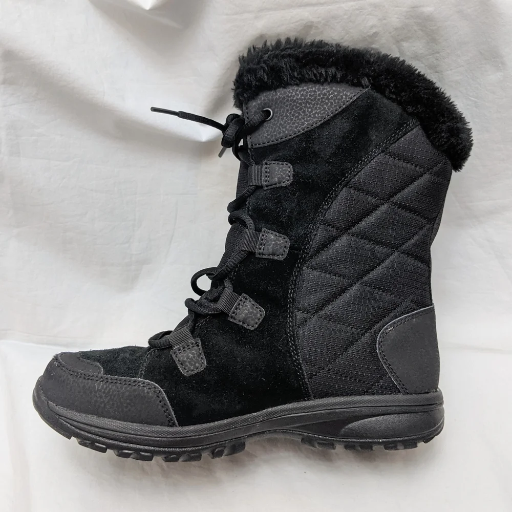 Columbia Women's Black Ice Maiden II Insulated Winter Boots Size 7